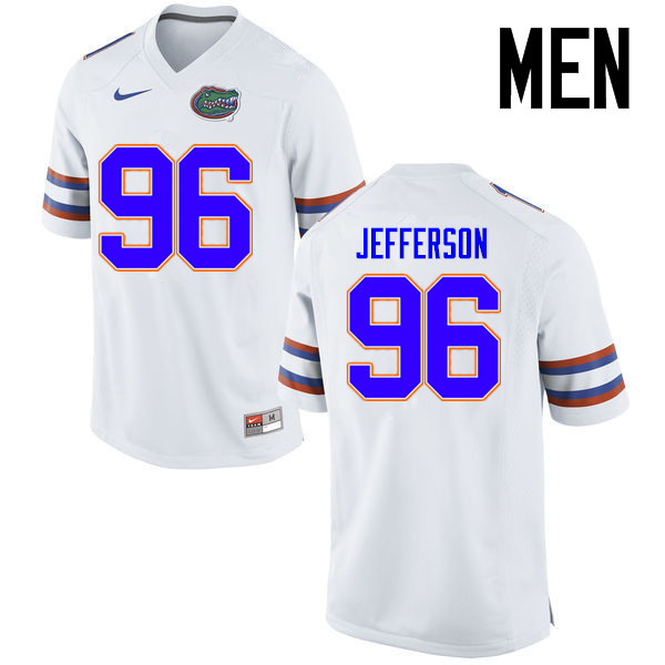 Men Florida Gators #96 Cece Jefferson College Football Jerseys Sale-White - Click Image to Close